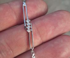Ladies stamped 925 Sterling Silver Bracelet