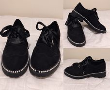 Black Suede Shoes, New