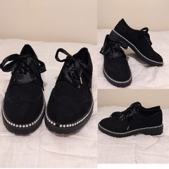 Black Suede Shoes, New