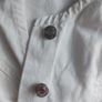 Unworn White Denim Waistcoat / Button-Up Sleeveless Vest Image 2