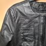 Womens Calla Lily black leather jacket Size Small Image 4