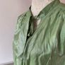 River Island pussy bow green top plus size Image 5