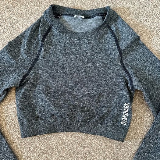 Grey Gymshark long sleeve top size S