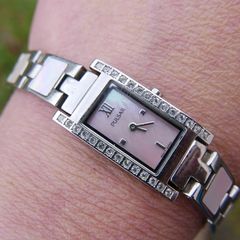Pulsar 1N00-X150 Ladies St/Steel Quartz Watch, Articulated Bracelet, New Battery (like New)