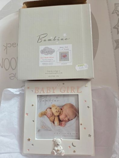 Baby Girl Photo Frame (Brand New in Box)