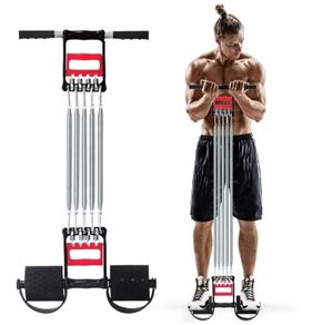 Tummy Trimmer Hand Gripper Chest Expander COVVY 3 in 1 Pull-up Bars Spring Exerciser Elastic Sit Up Pull Rope Home Fitness Equipment