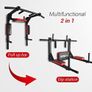 Multifunctional Wall Mounted Pull Up Bar/Chin Up bar, Dip Station for Indoor Home Gym Workout, Power Tower Set Training Equipment Fitness Dip Stand Supports to 440 Lbs Image 6