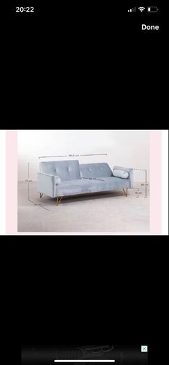 sofa bed velvet