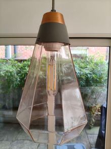 Three Kitchen Island lights