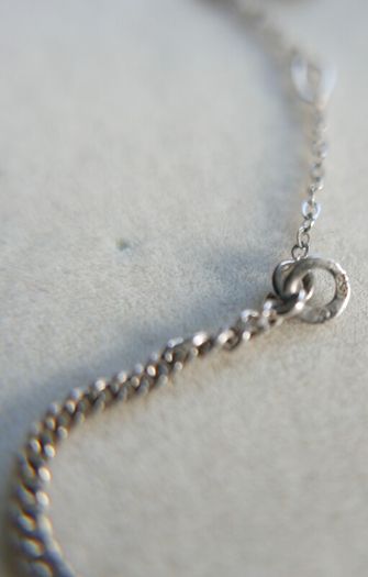 Vintage Circa 1990s 18k white Gold 750 Natural Diamonds and Sapphire Decorated Necklace L 13,5" - 10,80g