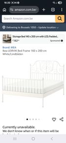 Iron double bed frame