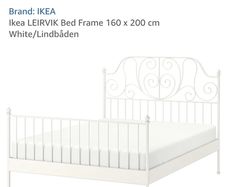 Iron double bed frame