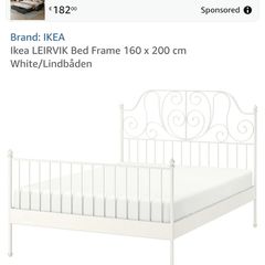 Iron double bed frame