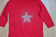 Pamela Scott Red Star Print Jumper
