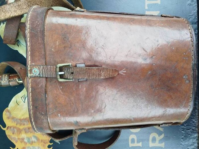Vintage Leather Binoculars Case