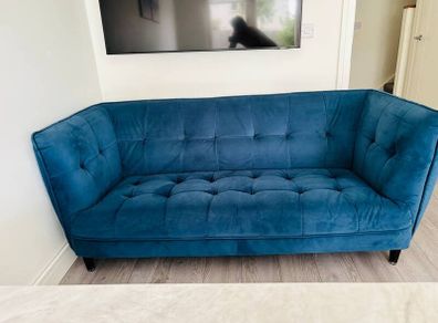 Misha 3 Seater Sofa- Blue from Harvey Norman