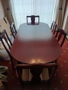Mahogany table and chairs