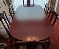 Mahogany table and chairs