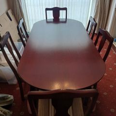 Mahogany table and chairs