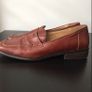 Women's real leather white Tamaris EUR39 and brown leather flat shoes loafers moccasins size EUR40 Image 2