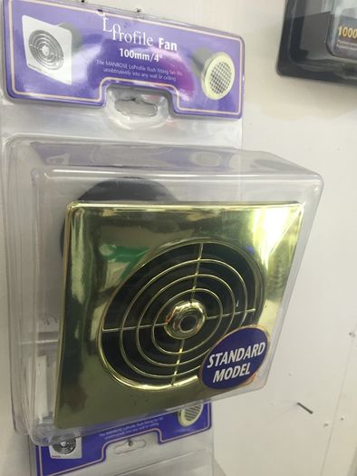 4" Brass Effect Fans Standard