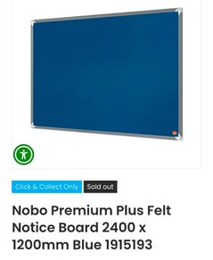 Nobo premium felt large notice board