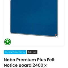 Nobo premium felt large notice board