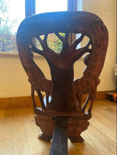 African Hand Carved Chairs