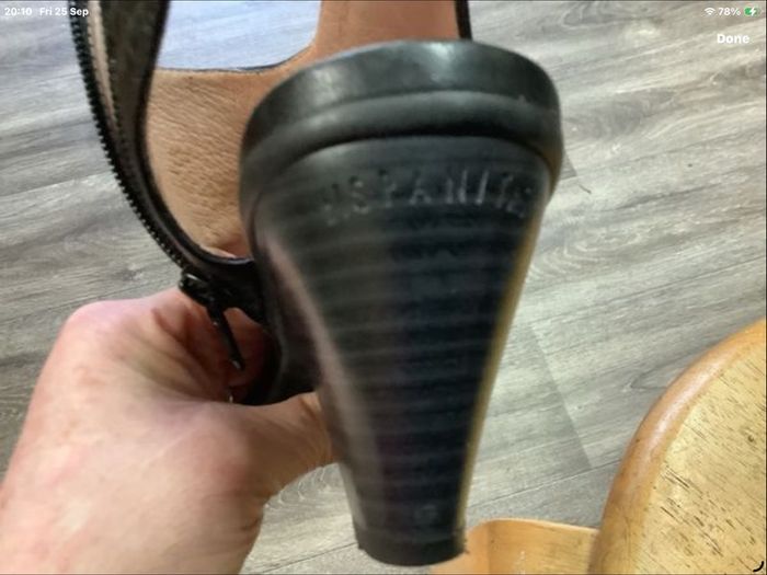 Sandals black leather size 41 (7)