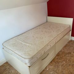 Single Bed Frame with Storage