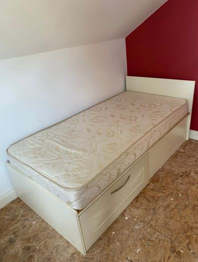 Single Bed Frame with Storage