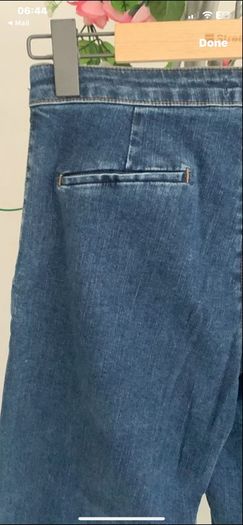 jeans  wide leg Italian brand size 10/13 stretch denim