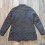 Men's Vickers 1919 Boston quilted tweed jacket in a grey herringbone checked pattern Image 3