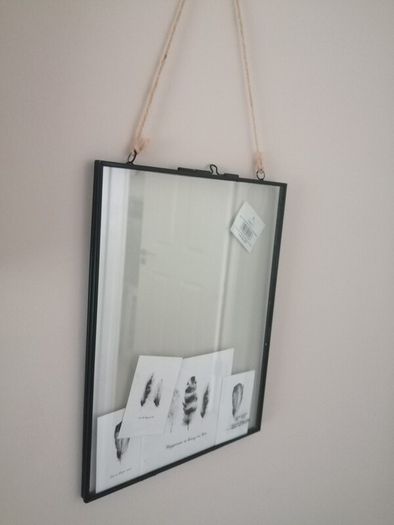 New two sided glass frame  8 x 10 inches
