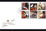 2005 Great Britain Trooping The Colour Commemorative Stamps Addressed First Day Cover (FDC) with Edinburgh pictorial cancel.