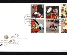 2005 Great Britain Trooping The Colour Commemorative Stamps Addressed First Day Cover (FDC) with Edinburgh pictorial cancel.