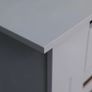 Grey Painted Radiator Cover Wall Cabinet Wood MDF Traditional Modern Large AVAILABLE IN WHITE OR GREY (FREE POSTAGE) Image 2