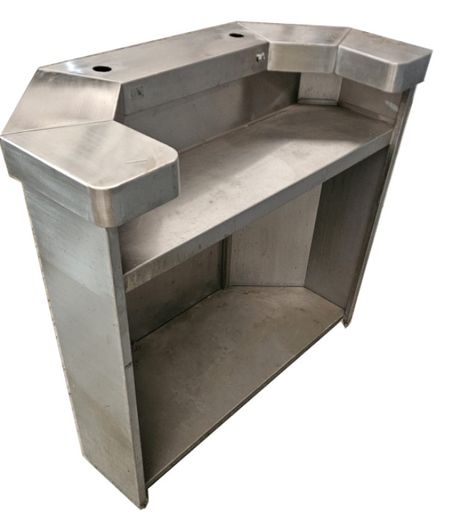 Stainless Steel Freestanding Bar Counter