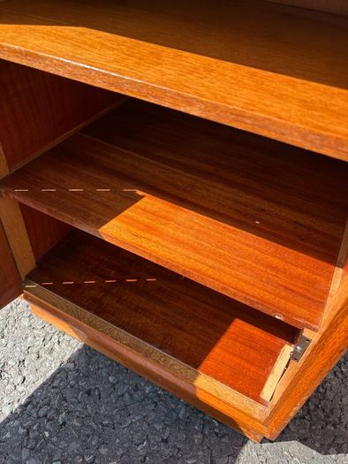 Retro Vintage mid -century Meredew oak bedside cabinets c1960s
