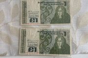 4 pcs 1 pound note all for 30 euro