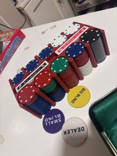 Texas Hold'em Poker Set with mat and chips