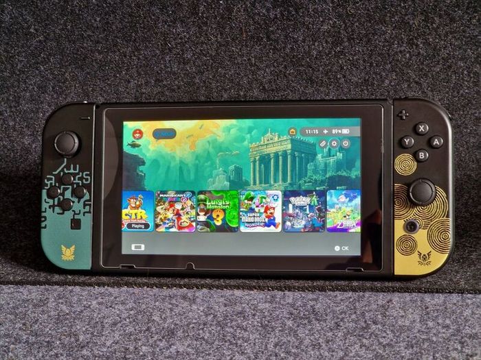Modded Nintendo Switch V2 Zelda Edition Perfect Condition