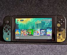 Modded Nintendo Switch V2 Zelda Edition Perfect Condition