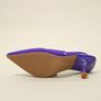 Point Toe Stiletto Heeled Slingback Pumps purple low heels size 7 UK / 40 EU Image 8
