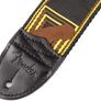 Fender Guitar Strap Monogrammed 2 inches Black/Yellow/Brown Image 2