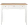 Dressing Console Table with 3 Drawers White Image 4