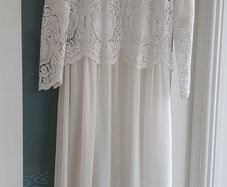 WAREHOUSE boho cotton & silk midi Sz 12