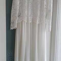 WAREHOUSE boho cotton & silk midi Sz 12