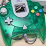 Sega Dreamcast Console With Green Controller Joypad Visual Memory Unit Vmu And Rumble Pack Image 2