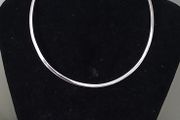 Sterling Silver Torc  Necklace